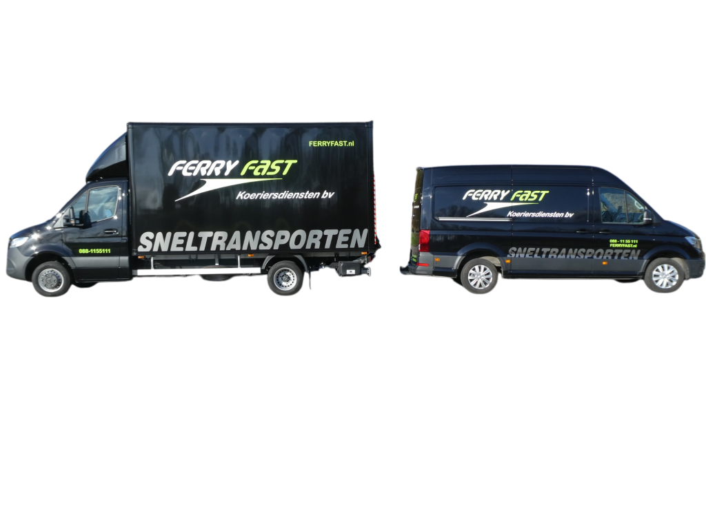 FerryFast Ferry Fast Mercedes Sprinter bakwagen met laadklep + VW Crafter | Internationaal Wegtransport